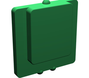 LEGO Green Glass for Window 1 x 2 x 2 Plane (4862)