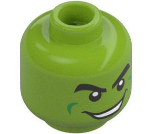 LEGO Green Goblin Minifigure Head (Recessed Solid Stud) (84790 / 106842)