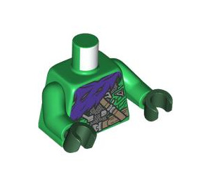 LEGO Green Green Goblin Minifig Torso (973 / 76382)