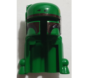 LEGO Green Helmet with Rocket Pack for Boba Fett with Boba Fett Colors , Dark Red Highlights (30380)