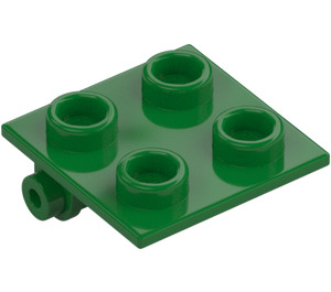 LEGO Verde Cerniera 2 x 2 Superiore (6134)