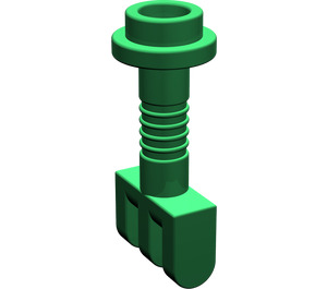 LEGO Green Hinge Bar 2 with 3 Stubs and Top Stud (2433)