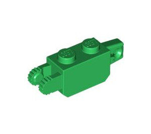 LEGO Grün Scharnier Backstein 1 x 2 Vertikale Verriegeln Doppelt (30386 / 39893)