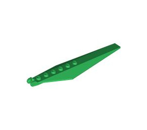 LEGO Green Hinge Plate 1 x 12 with Angled Sides and Tapered Ends (53031 / 57906)