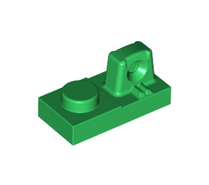 LEGO Groen Scharnier Plaat 1 x 2 Vergrendelings met Single Finger Aan Top (30383 / 53922)
