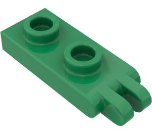 LEGO Grön Gångjärn Platta 1 x 2 med 2 Fingrar Ihåliga knoppar (4276)