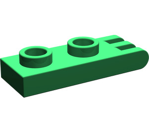LEGO Green Hinge Plate 1 x 2 with 3 fingers and Hollow Studs (4275)