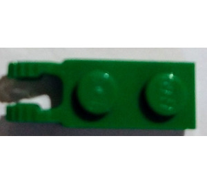 LEGO Green Hinge Plate 1 x 2 with Locking Fingers without Groove (44302 / 54657)
