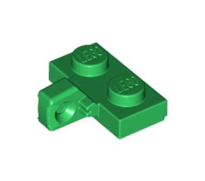 LEGO Green Hinge Plate 1 x 2 with Vertical Locking Stub with Bottom Groove (44567 / 49716)