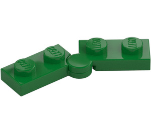 LEGO Grønn Hengsel Plate 1 x 4 (1927 / 19954)