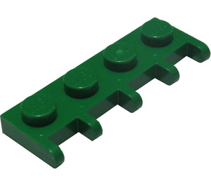 LEGO Grön Gångjärn Platta 1 x 4 med Bil Tak Hållare (4315)