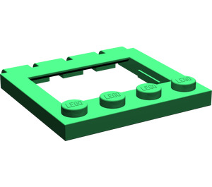 LEGO Green Hinge Plate 4 x 4 Sunroof (2349)