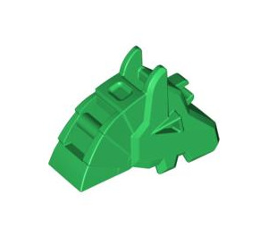 LEGO Green Horse Battle Helmet (Angular) (44557 / 48492)