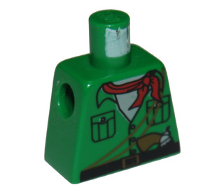 LEGO Groen Johnny Thunder (expedition) Torso zonder armen (973)