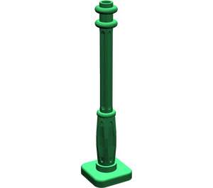 LEGO Vert Lampadaire 2 x 2 x 7 avec 6 rainures de base (2039)