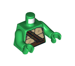 LEGO Grün Leonardo Torso (973 / 76382)