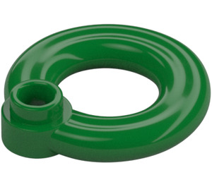 LEGO Grøn Lifebuoy med Hollow Stud (30340)