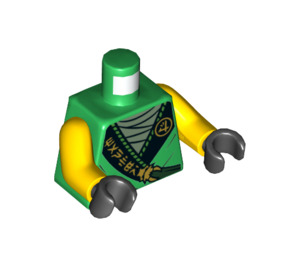 LEGO Vert Lloyd - Legacy Rebooted Minifigurine Torse (973 / 76382)