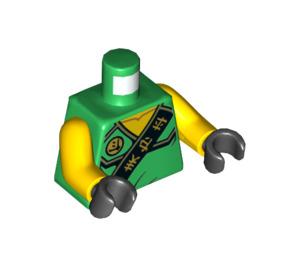 LEGO Groen Lloyd Minifig Torso (973 / 76382)