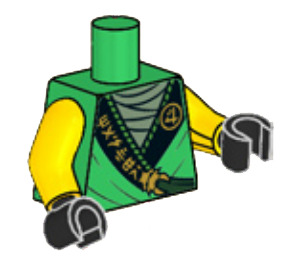 LEGO Grøn Lloyd Torso (973)