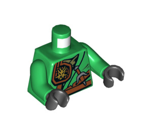 LEGO Groen Lloyd - Tournament van Elements met Jungle Robe Minifiguur Torso (973 / 76382)