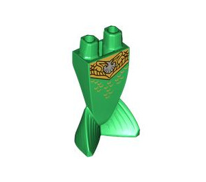 LEGO Green Mermaid Tail with Gold (53494 / 104445)