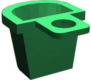 LEGO Green Minifig Container D-Basket (4523 / 5678)