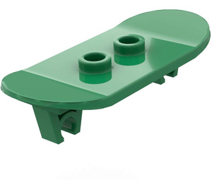 LEGO Green Minifig Skateboard with Two Wheel Clips (45917)