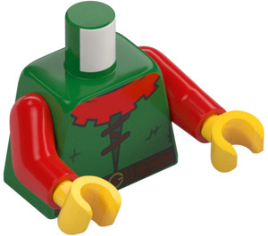 LEGO Grønn Minifigur Overkropp (973 / 76382)