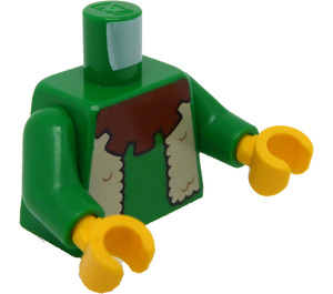 LEGO Green Minifig Torso Goatherd (973)