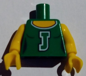 LEGO Vihreä Pienoishahmo Vartalo jossa Cheerleader J (973)