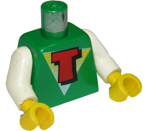 LEGO Vert Minifig Torse avec Time Cruisers logo (973)