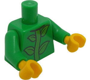 LEGO Zielony Minifigurka Tułów z Vines (973)