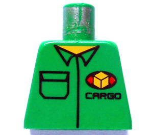 LEGO Groen Minifiguur Torso zonder armen met Cargo Shirt (973)