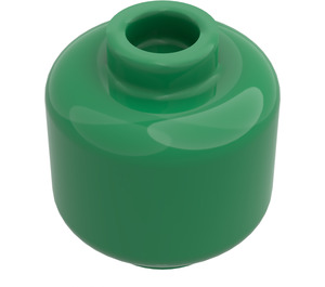 LEGO Green Minifigure Head (Recessed Solid Stud) (3274 / 3626)