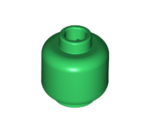 LEGO Grün Minifigure Kopf (Sicherheitsbolzen) (3626 / 88475)