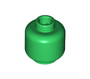 LEGO Green Minifigure Head (Safety Stud) (3626 / 88475)