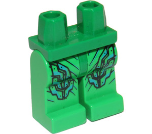 LEGO Green Minifigure Hips and Legs with Plates and Lines (3815)