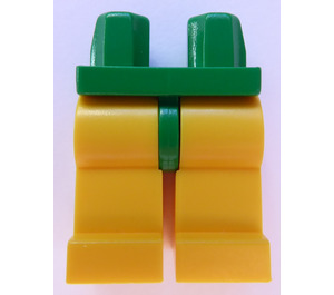 LEGO Groen Minifigure Heupen met Geel Poten (73200 / 88584)