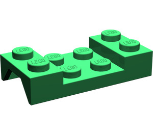 LEGO Grün Kotflügel Platte 2 x 4 mit Bogen ohne Loch (3788)