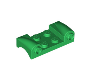 LEGO Green Mudguard Plate 2 x 4 with Headlights and Curved Fenders (93590)