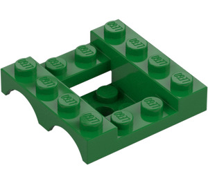 LEGO Groen Spatbord Voertuig Basis 4 x 4 x 1.3 (24151)