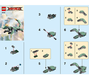 LEGO Green Ninja Mech Dragon Set 30428 Instructions