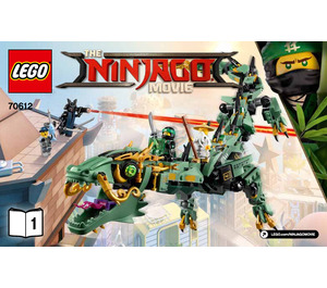 LEGO Green Ninja Mech Dragon 70612 Инструкции