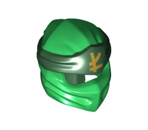 LEGO Vert Ninjago Wrap avec Dark Green Headband avec Gold Ninjago Logogram (40925 / 45123)