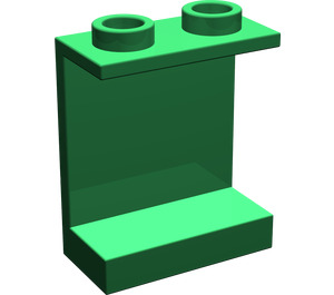 LEGO Green Panel 1 x 2 x 2 without Side Supports, Hollow Studs (4864 / 6268)