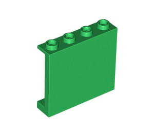 LEGO Grün Panel 1 x 4 x 3 mit Seitenstützen, Hohlbolzen (35323 / 60581)