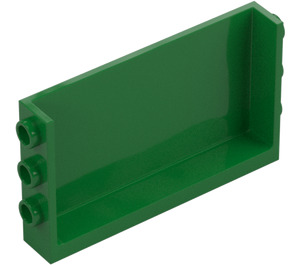 LEGO Grøn Panel 1 x 6 x 3 med Side Knops (98280)