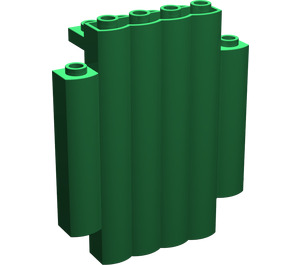 LEGO Green Panel 2 x 6 x 6 Log Wall (30140)
