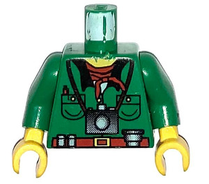 LEGO Green Pippin Reed Torso with Green Arms and Yellow Hands (973)